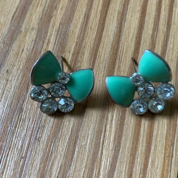 Vintage Tiffany like bow earrings - Picture 2 of 4